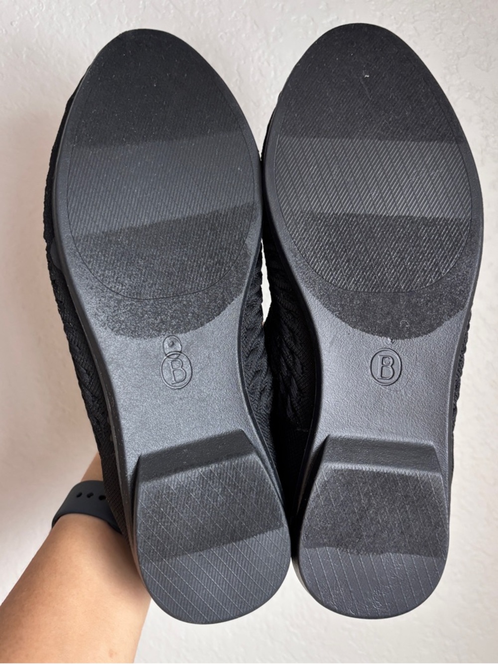 NWOT Bzees for LifeStride Khloe Black Knit Slip-On Ballet Flats women’s 9,5M - Picture 6 of 8